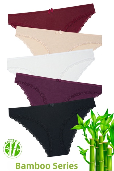 Miss Blue Moon طقم سراويل داخلية مكونة من 5 قطع - موديل 3020