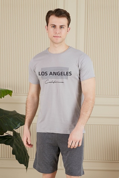 Lunaberry Men's Pajama Set Los Angeles Anti-Sweat