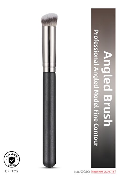 Muggio فرشاة مكياج فاخرة ذات محيط رفيع - خافي عيوب بزاوية