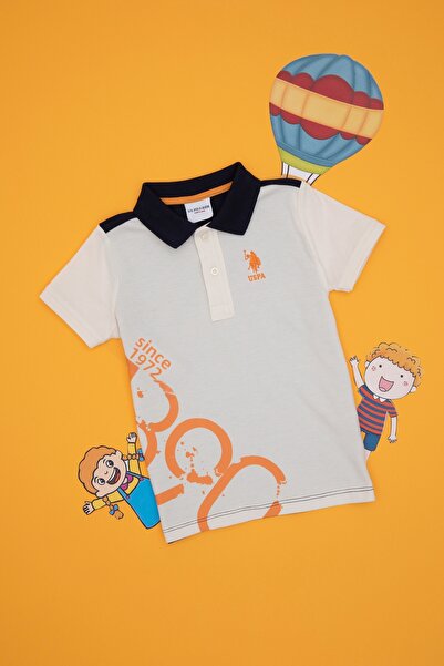 U.S. Polo Assn. تي شيرت برتقالي للأولاد 50307293-VR051