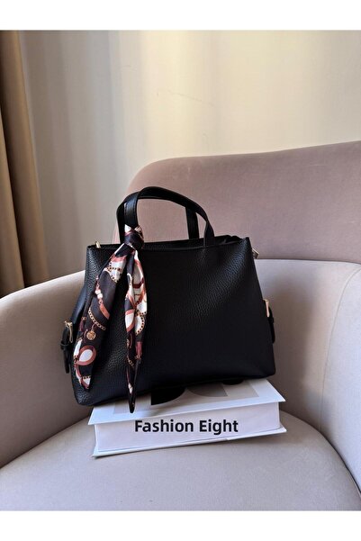 Moda Sekiz حقيبة نسائية كبيرة الحجم بثلاثة أقسام مع إكسسوارات للشال