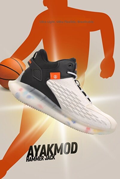 Hammer Jack Claudin 101 22352 alb-negru pantofi de baschet pentru bărbați