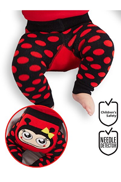 Denokids Ladybug Baby Girl Tights-Pants