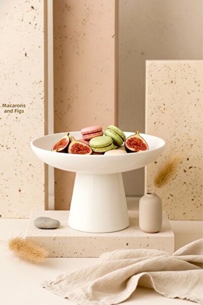 Kitchen Life Natural Wooden Cake Stand with Foot - Minimalist Presentation Stand