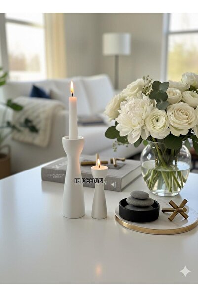 ALMİSH حامل شموع - طقم شمعدان - ديكور منزلي