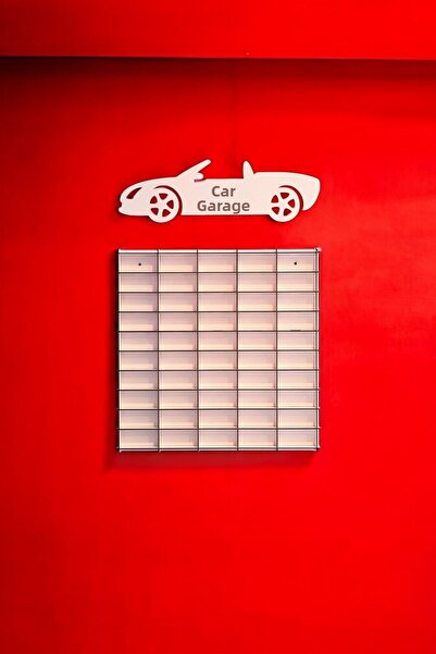 wudie رف سيارات لعبة مناسب لعجلات هوت ويلز البيضاء و50 سيارة لعبة