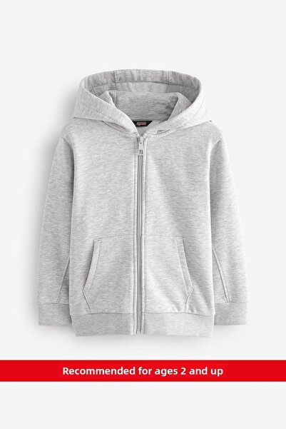 kinderos Chlapecká základní mikina s kapucí a zipem