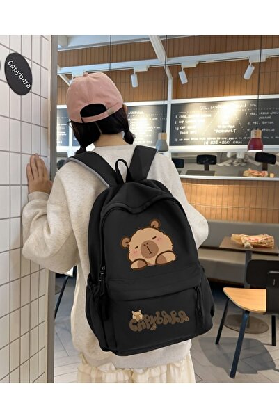 Touz Moda مدرسة كابيبارا المطبوعة، غرفة الدراسة، حقيبة ظهر للدورة