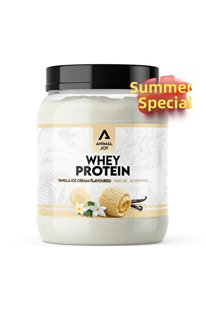 Animal Joy بروتين القمح - بنكهة الآيس كريم بالفانيليا - 400 جرام