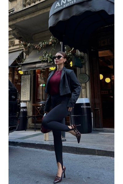 AÈC PRIVÈ مشد نسائي للموسم الجديد يغطي الجسم بمقاس صغير يظهر طماق القدم 7777