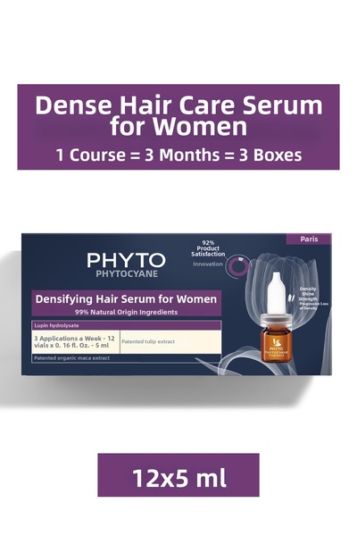 Phyto Women's 99% Natural Shape Low Care Serum Against Chronic Hair Loss 12 A...