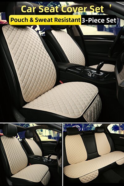 TORPEDO طقم وسادة مقعد السيارة مع جيب من الريش التايلاندي وظهر مضاد للعرق - غ...