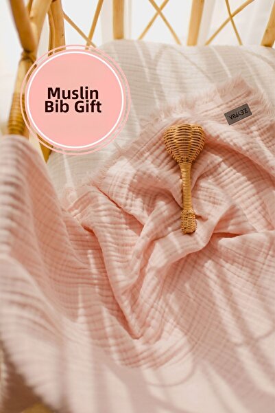 ZEYPBA بطانية موسلين بودرة 4 طبقات للأطفال والرضع - 100% قطن، 110x110 سم