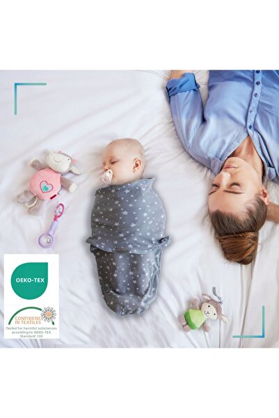 Mommyslab قماط قطني للأطفال من عمر 0 إلى 4 أشهر للموسم الجديد - 100% قطن، ملو...