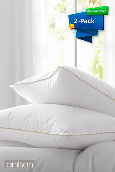 Anılsan Комплект от 2 възглавници с нано гел - хотелска възглавница 50x70 см,...