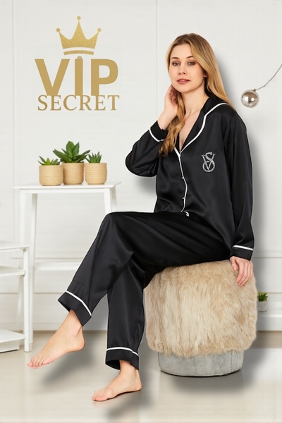 SATTENS VIP SECRET dámská hedvábná saténová pyžamová souprava