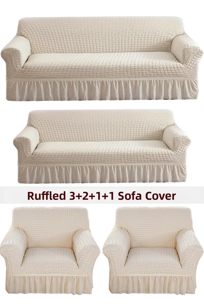 upmall غطاء مقعد Bürümcük، أريكة، غطاء سرير أريكة، غطاء كرسي بذراعين 3 2 1 1 Set