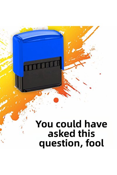 Hediyeni Al أنت مغفل، يمكنك أن تفعل ذلك بنفسك، تصميم خاص مميز، ختم أسود