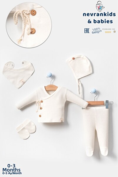 nevrankids زر كوكونات مع رباط وافل آي بي، 5 قطع، إصدار المستشفى