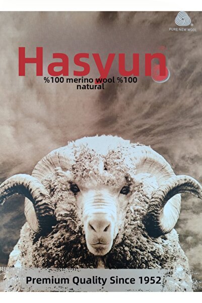 Hasyün ملابس داخلية رجالية محبوكة بنسبة 100% من صوف ميرينو بأكمام طويلة