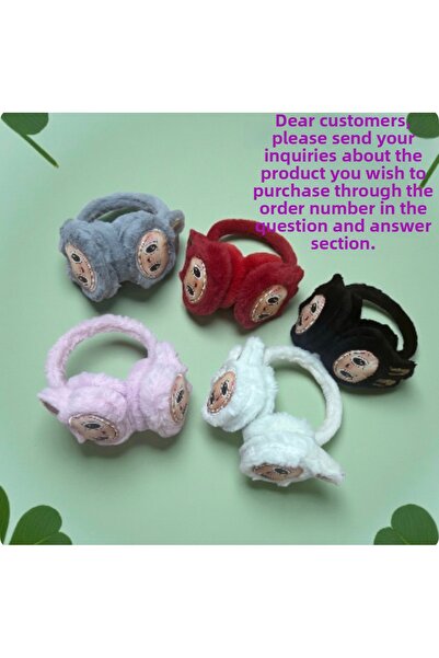 GÜÇLÜ سماعات أذن من القطيفة على شكل شخصية لابوبو