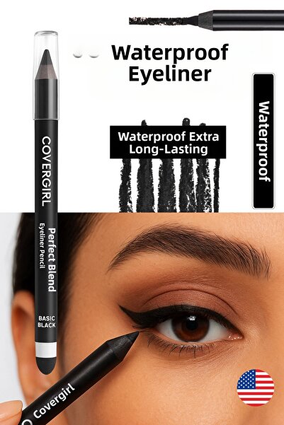 CT STONES قلم تحديد العيون الأسود من كوفير جيرل بيرفكت بليند، 100 قلم تحديد ع...