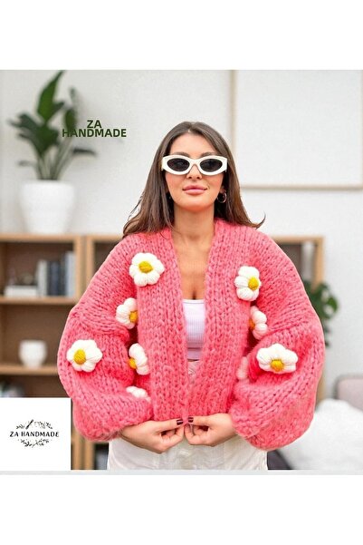 ZAHandmade Cardigan moher tricotat manual