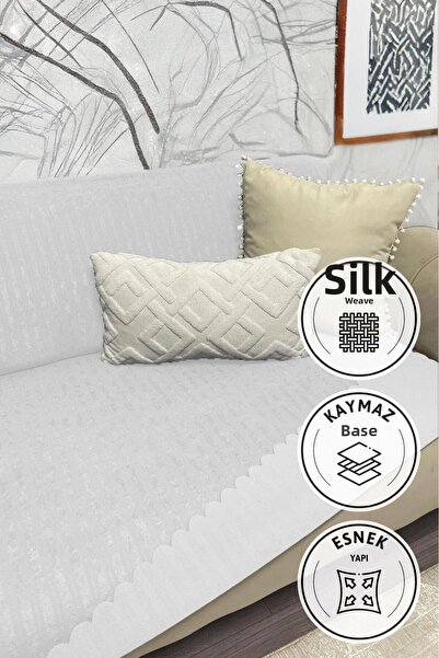 Keremhome Non-Slip Base Sponge Velvet Sofa-Bed Cover 170X210