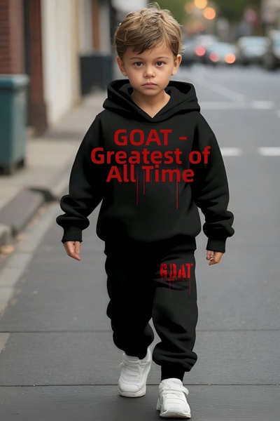 han elegant Σετ 2 τεμαχίων Seasonal Goat Printed Unisex Cool παιδικό σετ με κ...