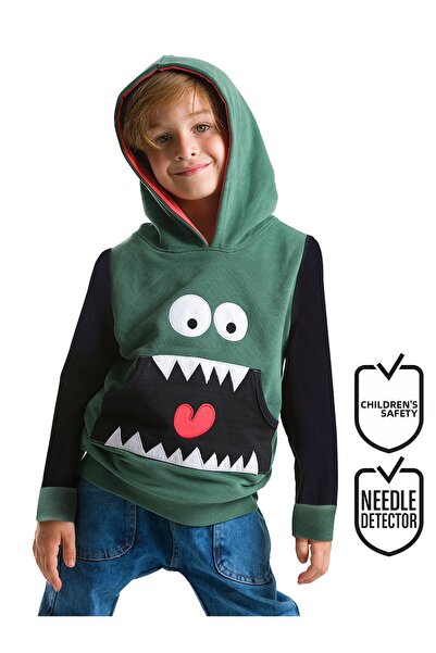 Denokids Boy's Sweatshirt - Hooded and Kangaroo Pocket