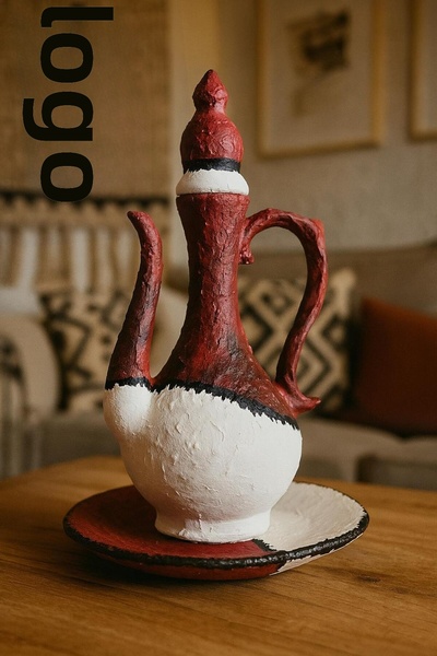 Atiz Çömlek evi إبريق مصنوع يدويًا ذو ملمس مميز