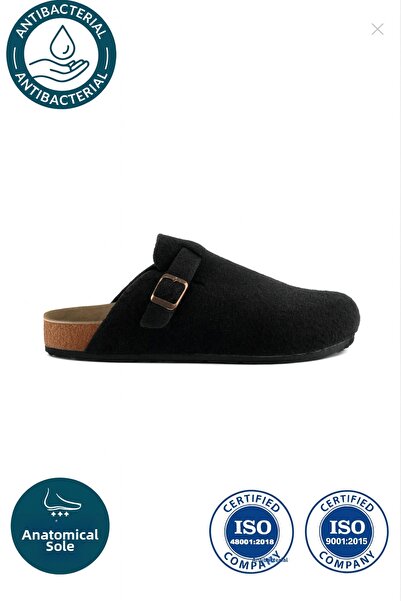 Shoebuo نعال نسائية شتوية مريحة بنعل فليني مبطن، مغلقة من الأمام، نمط ساوبا، للاستخدام اليومي والمنزلي