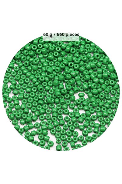 NOVAHAVEN لون أخضر غير شفاف 4 مم حوالي 660 قطعة / 60 جرام من الخرز الزجاجي إب...