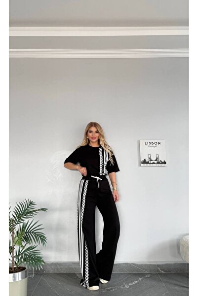 bonibon butikk Set de top cu picior lat cu model pentru femei de sezon nou