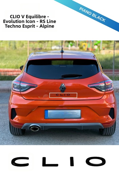 ESAGARAJ حقيبة رينو كليو 5 متوافقة مع حقيبة الأمتعة الجديدة باللون الأسود بيانو