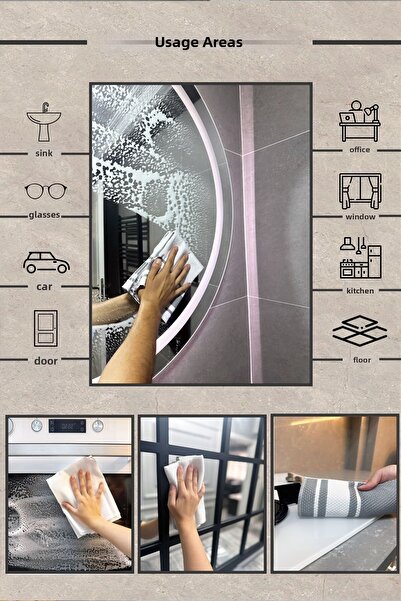 icone life قطعة قماش للتنظيف من الألياف الدقيقة مقاس 40*60 سم - مقاومة للرائح...