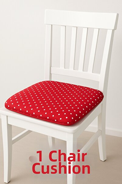 LADYNİL 1 Tied-Down Chair Cushion | Square Lower Garden Balcony Kitchen
