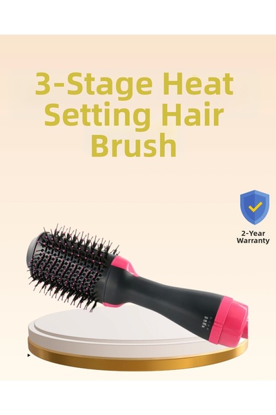 CT STONES فرشاة تصفيف الشعر بثلاث درجات حرارة بقدرة 1200 وات.