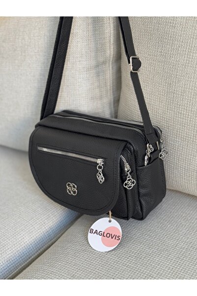 BAGLOVİS Black Women's Bag with Four Pockets En25 Boy20