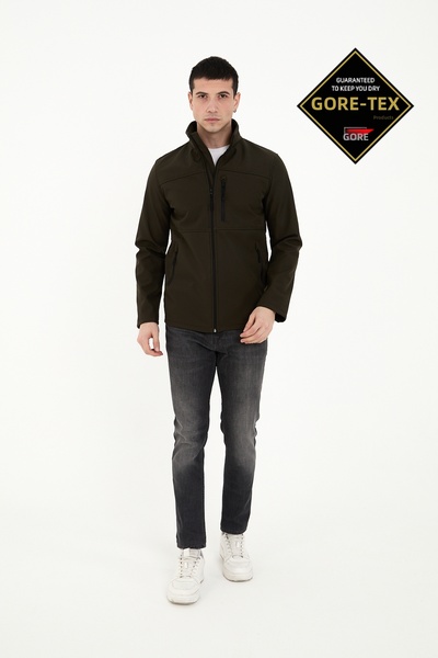 ENZİM JEANS Jachetă softshell pentru bărbați, cu fleece în interior, impermeabilă, rezistentă la vânt, pentru iarnă, în aer liber