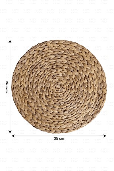 NATUREL DEKOR طقم تقديم أمريكي من 4 قطع، 35 سم، صحن زهرة الزنبق المائي