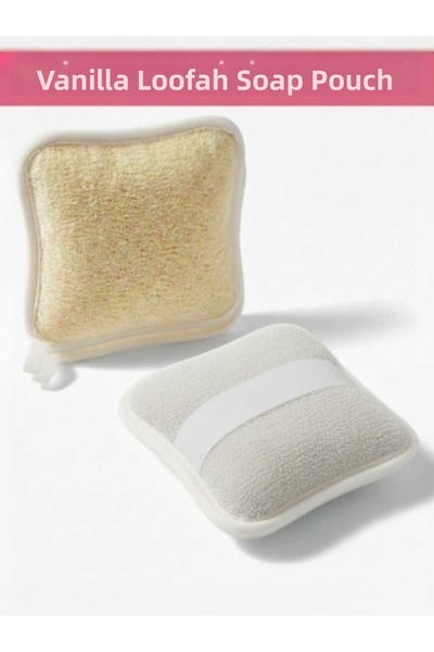 TrendMilano Natural Pumpkin Fiber Soap with Vanilla Extract, Exfoliating Effe...