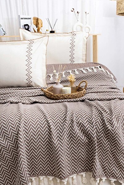 Çulha غطاء سرير لونا بني