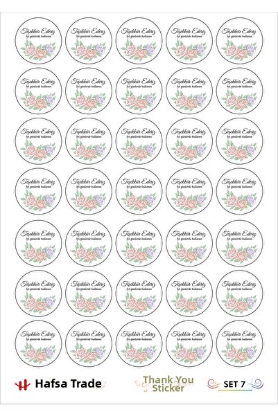 Hafsa Ticaret Thank You Label A4 Size (2 PAGES)