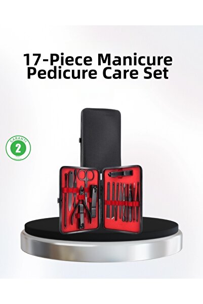 Twin Store Hand and Foot Care Set 17 Piece Manicure Set with Portable Leather...