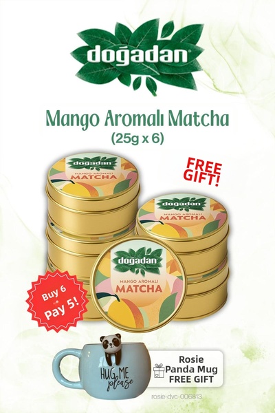 Doğadan Buy 6 Get 5 Matcha 25Gr and Panda Mug