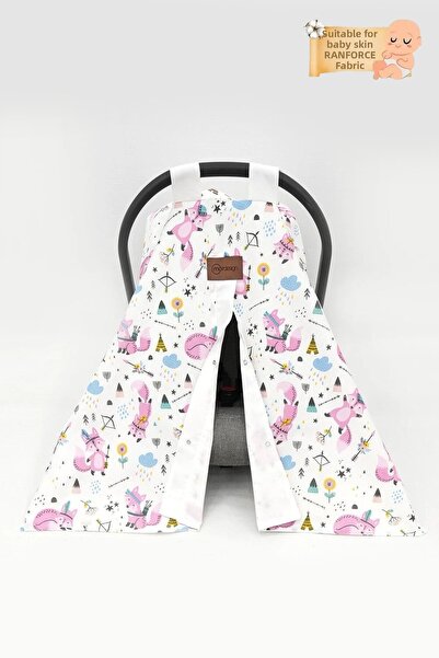 mordesign غطاء عربة الأطفال، غطاء متعدد الأغراض باللون الوردي، سلسلة تيلوك