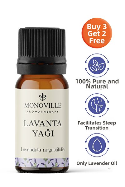 Monoville Lavender Essential Oil - 10 ml, 100% Pure and Natural, Medical Esse...