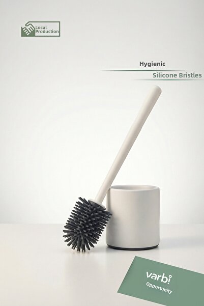 Varbifırsat مجموعة فرشاة المرحاض ذات الرأس السيليكوني - فرشاة تنظيف المرحاض وحوض المرحاض