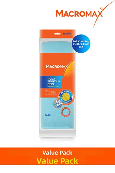 MACROMAX قماش تنظيف على شكل لفافة × 2 قطعة حزمة مميزة